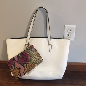 White purse